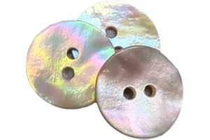 BOTIBOTON SL BOTIBOTON - Bottoni in madreperla naturale - AKOYA - 10 misure - Prodotti e spediti dalla Spagna - 15 mm