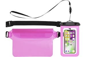 Bigqin wasserdichte Tasche Beutel Schutzhülle mit Handy, 2er-Pack Unterwasser Wasserfeste
