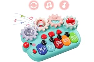 VINTOP Baby Musical Toddler Toy, Piano Keyboard Toy Educational Gift for 6+ Months Toddlers 1 2 3 Years Old Girls Boy, Sound Music Activity Center Educational Learning Gifts