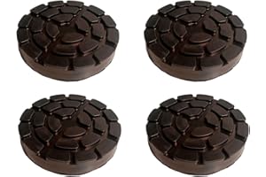 A2ZWORLD Lot de 4 tampons à casque en caoutchouc rond, diamètre 133 mm, épaisseur 23 mm, tampon pont élévateur, compatible avec Ravaglioli Sirio Space, fabriqué en Italie