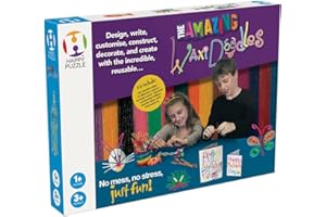 The Happy Puzzle Company WaxiDoodles - Modelling Wax Covered Sticks - Craft Kits for Kids - Design, Construct, Model and Create with The Fun & Reusable WaxiDoodles! Gifts for Her & Him - Ages 3+