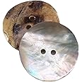 Botiboton SL Natural Shell Buttons - AKOYA - Sewing Accessory - Made and Shipped from Spain - Multiple sizes - Shipped from SPAIN (25 mm)