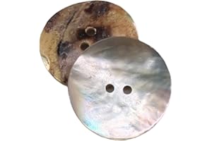 BOTIBOTON SL BOTIBOTON - Bottoni in madreperla naturale - AKOYA - 10 misure - Prodotti e spediti dalla Spagna - 25 mm