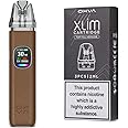 Oxva Xlim Pro 2 Pod Kit - 13 Colours To Choose From ! Vape Kit, E-cigarette Upgraded Display 0.56-inch Ultra Hd, 1300mah Battery, 2ml Cartridge - No Nicotine (Brown Python + xlim v3 pods 0.6)