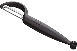 Silit Pelaro obieraczka 21 cm, obieraczka do pomidorów/warzyw, czarna, stal nierdzewna, nadaje się do mycia w zmywarce