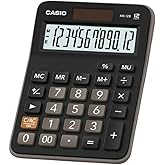 Casio Mx-12B-Bk-W-Dc Casio Econonic Calculator, Black