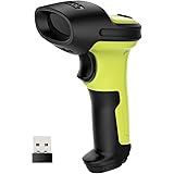 Inateck Barcode Scanner Wireless 2.4 GHz, 35 m Reichweite, automatisches schnelles und präzises Scannen, 15 Tagen Dauerbetrie