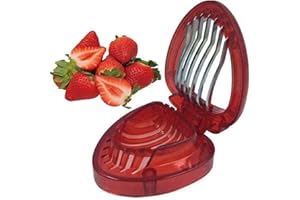 Lovelegis Affetta fragole Fragola Taglia Spicchi Frutta Affettatrice Fette Colore random Idea Regalo Natale Compleanno Festa