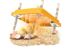 YABOUND Chick Brooder Heating Plate, Brooder Heater for Chicks, Replacement Heat Lamp for Chicken, Adjustment Height for 15-20 Chickens Thermostat, 25x25cm (Color)