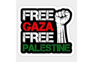 AMARE FEECHI Free Palestine Stickers Pack - Free Gaza, Flag Sticker Vinyl Car Decals Waterproof, for Laptop, Water Bottle Support Palestinian Stickers for Adults, Children Palestine Free StickerSize A4