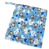 Eizur Baby Wickeltasche 2 Reißverschlüsse Wiederverwendbare Wasserdichter Windeltasche Kleinkind Windel Tasche Organiser Wasserdichtem Tuch Windel 30 * 36 cm, 9 Typen Optional - 3