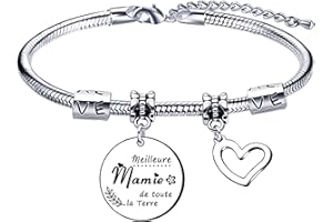Lumengqi Cadeaux de la fête des Grands-mères Cadeau Mamie Grand-mère Bracelet Mamie Grand-mère d'anniversaire Cadeau fête des mères pour grand-mère Cadeaux de Noël pour Mamie