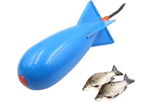 itrimaka Fishing Bait Feeder - Rocket Shape Container For Carp,Spod Bombs, Float Lure Bait Holder Container, Spomb Pellet Feeders for Position Fishing Accessories