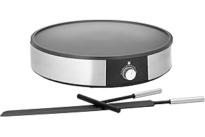 ‎WMF WMF Lono Crepes Maker Creperie mit Wender und Teigverteiler, 1600 W, Ø 33 cm, Crêpes Maker, Pfannkuchen Maker antihaftbeschichtet