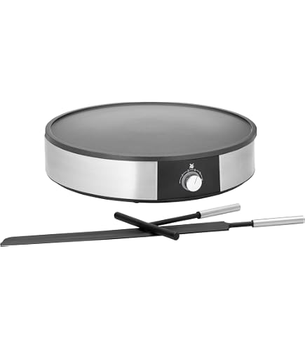 Votvlog Spatola Per Crêpes in Acciaio Inox, Forma di T Spalmatore per Crepe Crespelle, Distributore di Crepes per Pancake, Accessori Antiaderente per la Cucina di Casa Forniture per Panifici