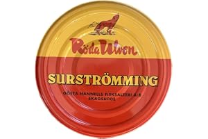 Surströmming | kyld frakt | svensk specialitet | Röda Ulven 300 g/400 g burk (fermenterade strömmingar