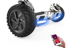 ‎GEEKME GeekMe Hoverboards Offroad 8.5 Zoll, SUV Hoverboards mit APP, Bluetooth Lautsprecher, Doppelmotor, LED Lichter, All Terrain Hoverboards für Kinder und Erwachsene