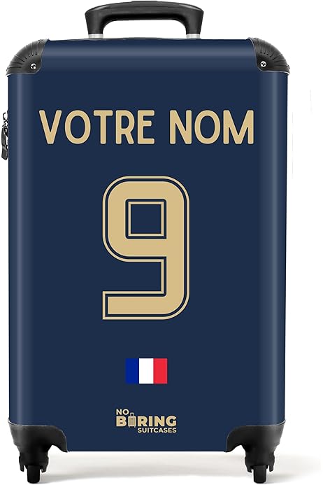 Sac A Roulette Garcon Valise Cabine PSG Officielle 19 Pouces