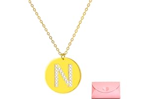 Only faith Collar para mujer con letra inicial Acero inoxidable Colgantes con letras bisutería barata sobre con mensaje original Amigos Novios