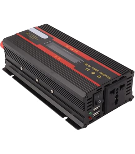 Green Lion GC-200 Car Inverter, 2u00d7Universal Sockets, 2u00d7USB-A Ports, 2u00d7USB-C Ports, QC 3.0 Charging, 200W Power, PD 24W Charging, Durable Flame