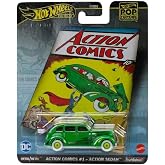 Hot Wheels Pop Culture Premium Arabalar HVJ50 Action Comics #1 Action Sedan