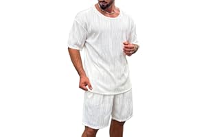 Angbater Mens Short Sets 2 Piece Mens Tracksuit Set