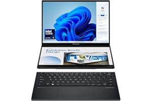 ASUS Zenbook Duo UX8406CA-PZ011W 14.0 Pouces 3K OLED 120Hz Tactile PC Portable (Intel Core Ultra 9 Processeur 2.9 GHz, 32GB LPDDR5X, 1TB SSD, Intel Arc Graphics, Windows 11 Home) – Clavier AZERTY