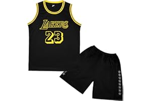 Mupopy Magliette e Pantaloni da Basket, Senza Maniche Maglia Completo Basket Bambino, Maglia Completino Basket Bambino Popolare