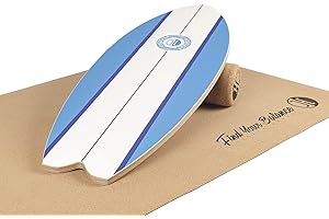 ‎JUCKER HAWAII JUCKER HAWAII Balanceboards - Das Original aus Echtholz mit Korkrolle - Balance Board & Indoor Surfboard - Trickboard und Gleichgewichtstrainer für Kinder und Erwachsene - 100% Funsport und Fitness
