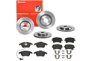 BREMBO BUNDLE Bremsen Set Bremsscheiben Bremsbeläge Brembo vorne hinten für A4 Allroad Avant
