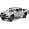 Maisto 2021 TOYOTA TACOMA Pick Up Truck- 1:27 Scale - Incredibly Detailed Die-Cast Replica Collectible Model Vehicle, Gray