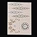 Generic 1 Sheet Gold Silver Metallic Flash Temporary Tattoos Stickers Temporary Body Art Tattoo