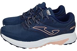 Joma RMETLS2503 Zapatillas Meta para Mujer, Deportivas Azul Marino con Detalles Rosados, Transpirables y cómodas. Mujer Deportivos