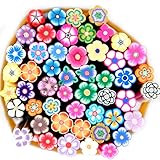 Fashion Gallery 50pcs 3D Nail Art Fimo Canes Sticker Decoration