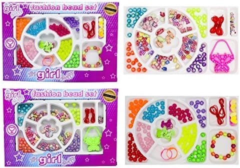 Golden Deals Vinatage Toys ~ Beads Craft Set ~ Kids Jewellery Making Kit ~ Girl, Girls, Childrens, Childs ~ Christmas Stocking Filler
