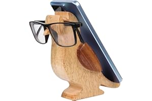 SWACRAFT Wooden Bird Spectacle Eyeglasses Holder Stand With Mobile Display Stand | Mango Wood Eyewear Sunglasses Holder Display Stand 6 Inch
