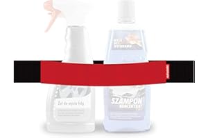 TrunkExpert Strisce di Chiusura in strappo per Auto 40x5x0.3cm Organizer per Tronco Flessibile Resistente Rosso Impermeabile Fissare gli Articoli Trasportati