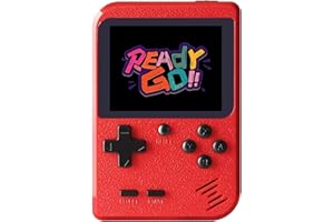 SCFRF Handheld Games Console Built-in 400 Retro Games for Kid, Handheld Mini Video Game Console, 2.8 Inch, Rechargeable Battery, Christmas Birthday Gift for Kids, Mini Handheld Game for Boy Girl