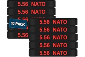 ELVO 10 Pack Magazine Marking Band 5.56 NATO, .300 Blackout, 7.62x39mm Magazine Bands for Accessories