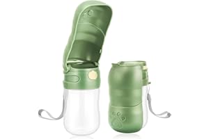 AJOXEL Gourde Chien Promenade Portable Plein Air, Pliable Gourde pour Chien 350ml, Gourde pour Chien Promenade Portable, Bouteille pour Chien Non-Toxique, Promenade Voyage