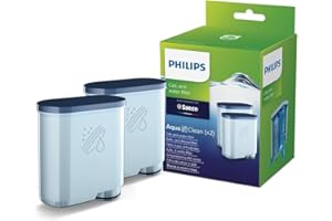 Philips AquaClean Water Filter – No Descaling Up to 5000 Cups, Prolongs Machine Lifetime, Micro-Porous Filtration, 2-Pack (CA6903/22)