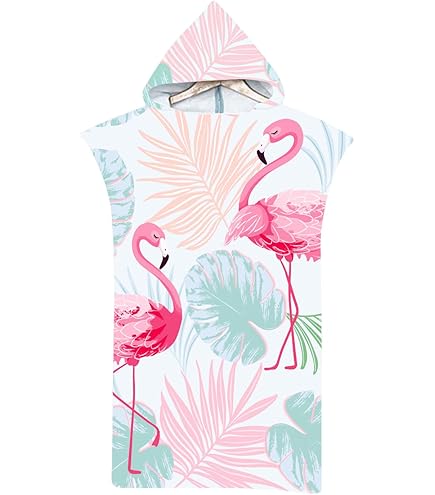 DOTBUY Poncho De Plage Avec Capuche, Serviette D'été Avec Motif D'alpaga Amusant Pour Homme, Femme, Grand Peignoir De Bain En Microfibre, Changement