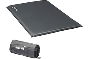 Skandika - Easy Single/Double - Easy 3D Premium Single/Double - Materassino/Lettino autogonfiabile - Spessore di 10 cm