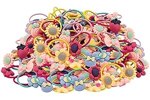 ZONEYAN Baby Mädchen Haargummis , 40 Stücke Kopf Haargummi Bands Seile,Niedliche Bunte Elastische Haarbänder Schnüre