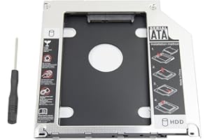 Padarsey 2nd HDD SSD Festplattenrahmen für MacBook Pro 13/15/17 Zoll A1278 A1286 A1297 2008 2009 2010 2011 2012 interner Laptop CD/DVD-ROM optischer SuperDrive Adapter auf 2,5 Zoll 9,5 mm