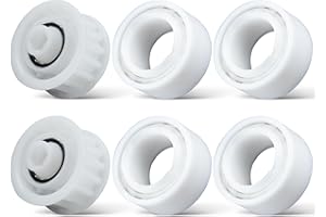 GVCVHVCV 3884997-R6 Guide Wheels Parts Fit for Dolphin Dolphin Pool Cleaner Guide Wheels Replacement, 4 Pack Guide Wheels with 2 Pully Gears Compatible with Maytronics Dolphin Nautilus Cc Plus Premier