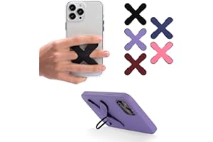 AIKLO | Soporte y Agarre de Móvil | Sujeta móvil Mano de Forma Segura con un Dedo. Apoya la Anilla del Grip en Horizontal para Ver Videos | Accesorio Universal para iPhone, Samsung, Xiaomi, etc.