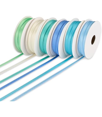 Nastro Satin Biadesivo Vaessen - 6 Colori Primavera, 6 Mm X 2 M, Per Scrapbooking E Regali - Foto 11