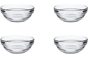 DURALEX 1604154 Lot de 4 Coupelles en Verre Lys Ø 7,5cm, Transparent