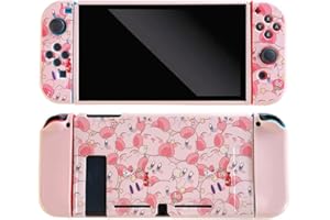 Viwind Custodia Protettiva per Nintendo Switch,Cover Protettiva Custodia Morbida TPU per Nintendo Switch NS Switch Joycon Console-Kirby (Switch)